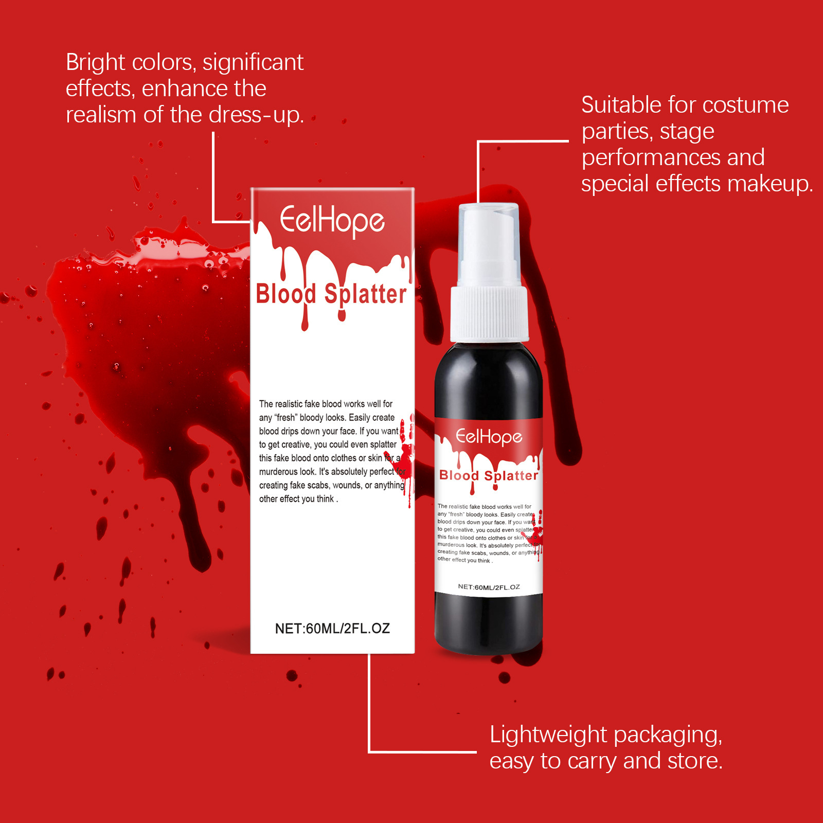Halloween Emulation Fake Blood - Cosplay Prop Paint review and price