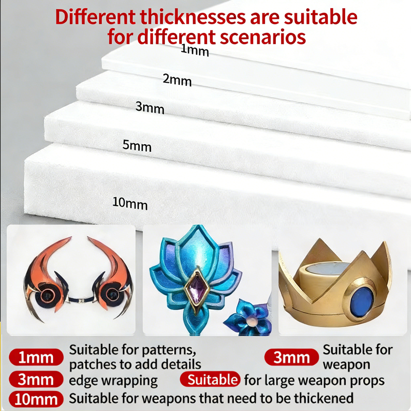 EVA foam sheet material model  - Cosplay Prop Foam Board review and price
