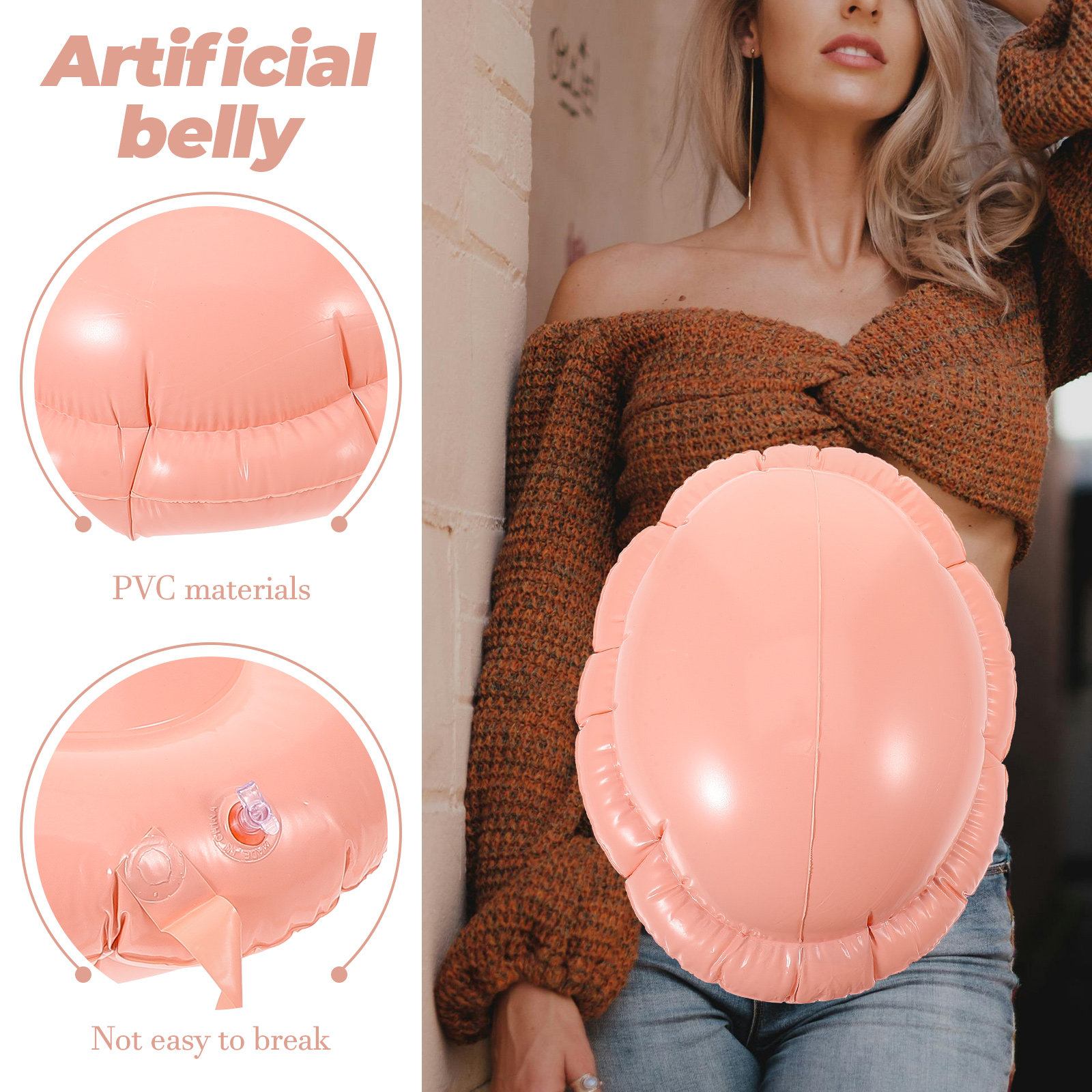 Inflatable Pregnant Belly Prop - Easy Cosplay Prop review and price